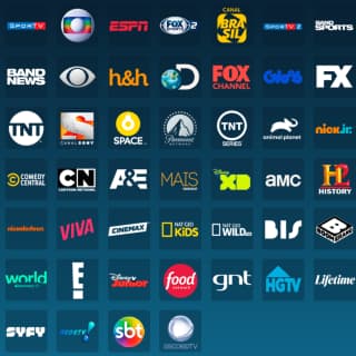 Muitos desenhos e animes para divertir as criançadas.